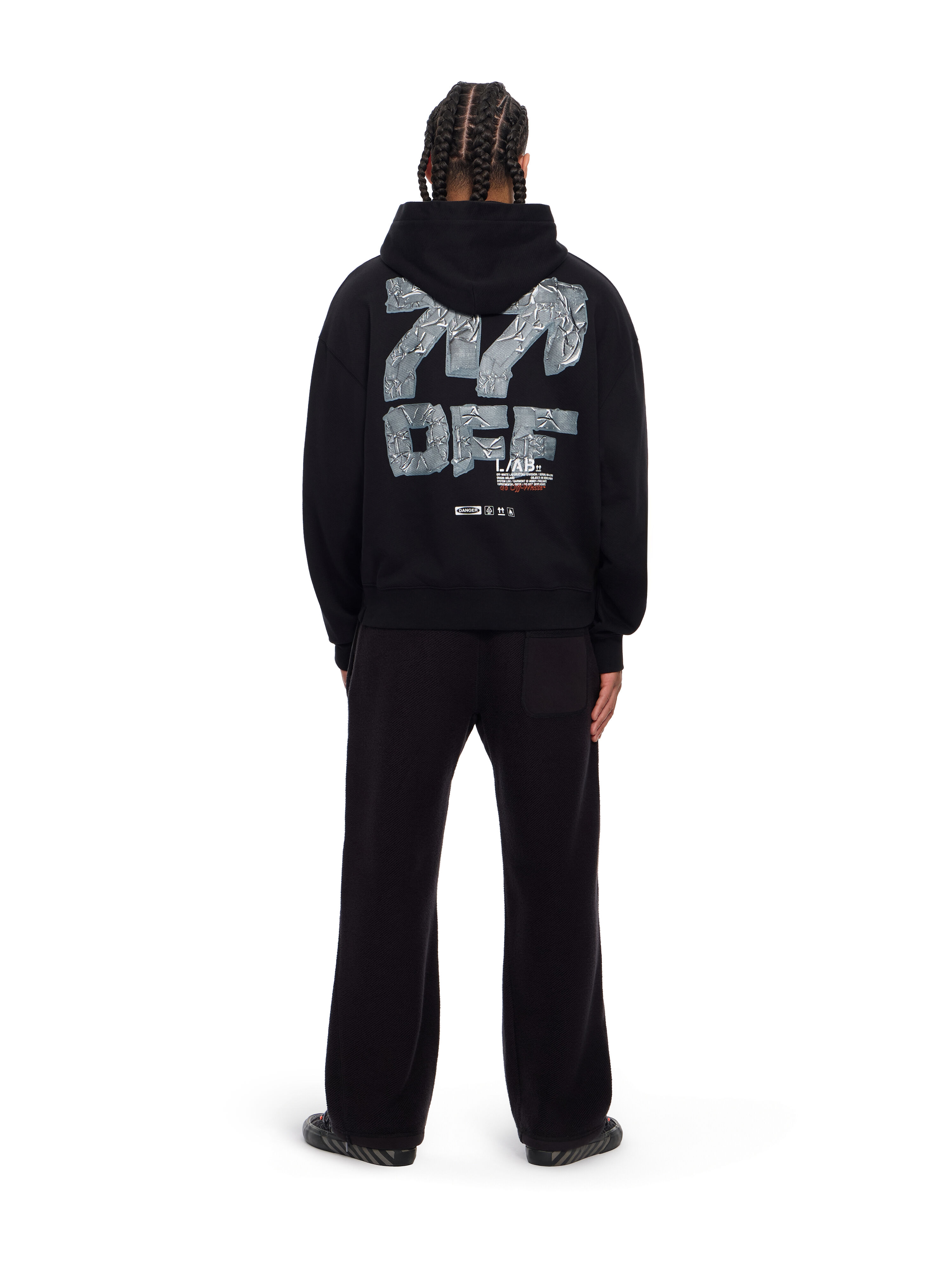 LAB L/AB Off Active Tape Hoodie BLACK 44LABF26K081
