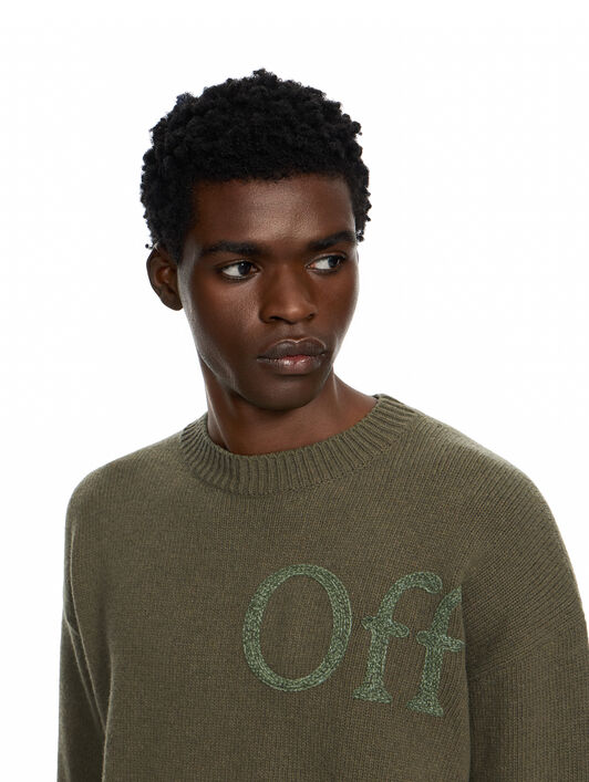 Bookish Shared Knit Crewneck OFF WHITE Bookish Shared Knit Crewneck SEAURTLE 44MHE20QF26K001