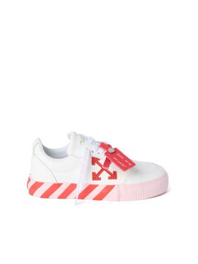 OFF WHITE Vulcanized Low Sneakers WHITE - SOFT PINK OGIA001S26LEA001
