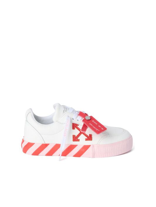 OFF WHITE Vulcanized Low Sneakers WHITE - SOFT PINK OGIA001S26LEA001