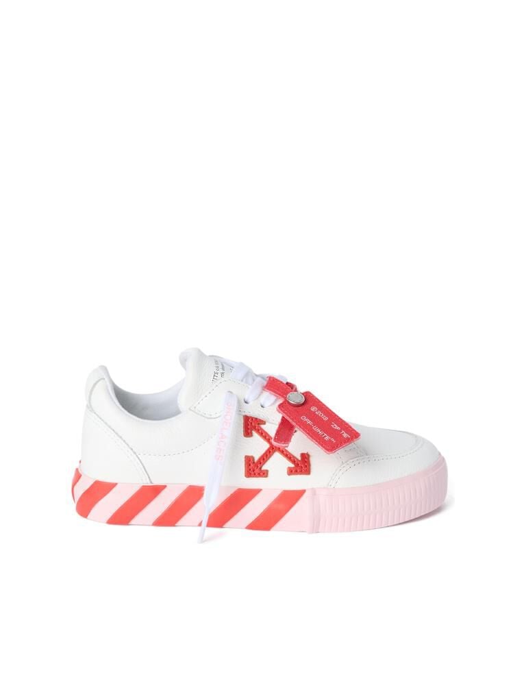 OFF WHITE Vulcanized Low Sneakers WHITE - SOFT PINK OGIA001S26LEA001