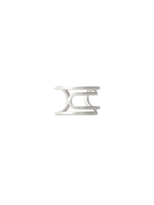 OFF WHITE Paperclip Ring SILVER - SILVER OMOC07VS26MET001