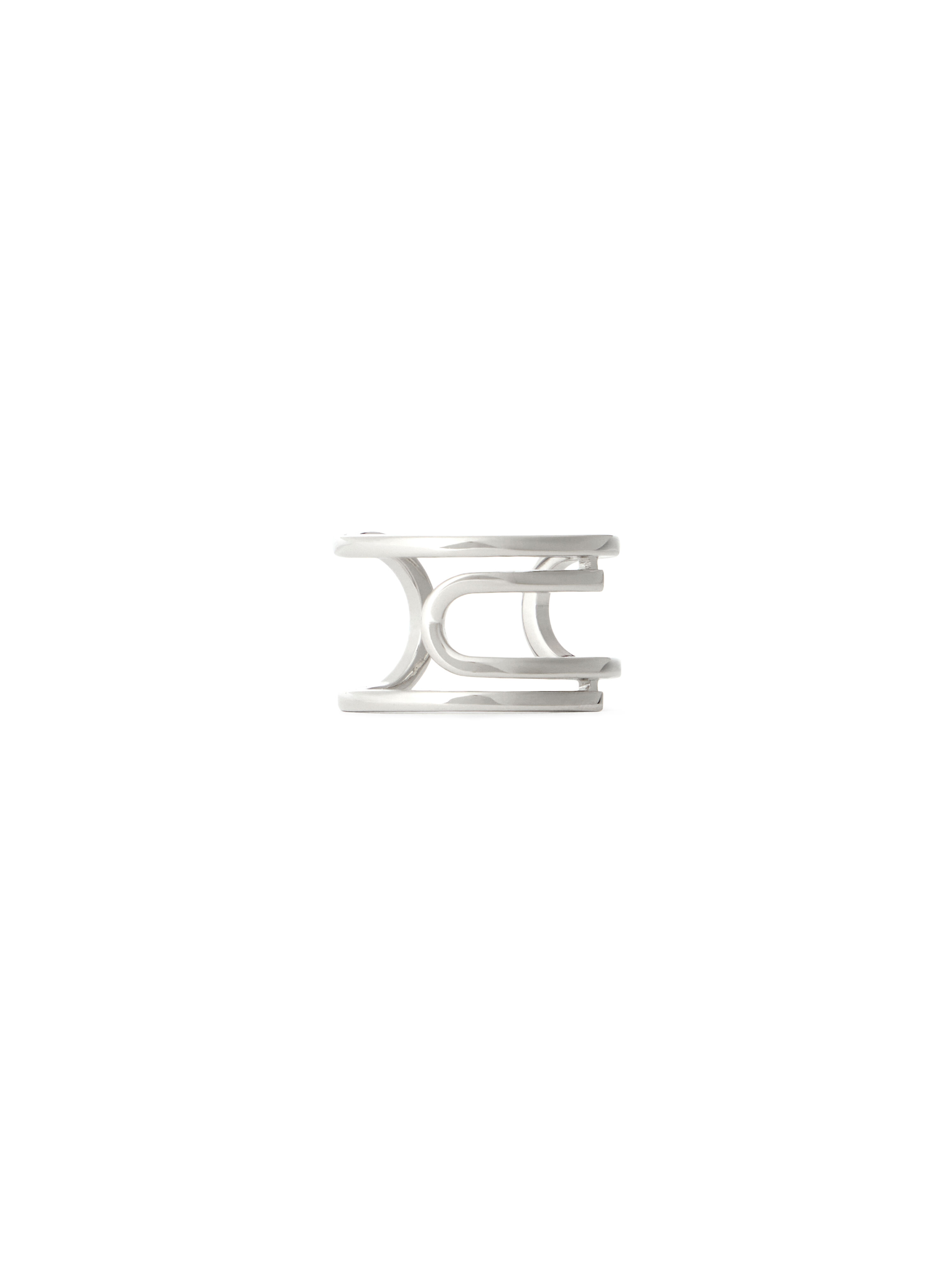 OFF WHITE Paperclip Ring SILVER - SILVER OMOC07VS26MET001