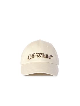 OFF WHITE Weiße Bookish Shadow Baseballcap NEUTRAL OWLA017S25FAB001