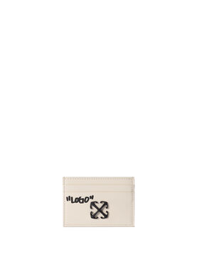 OFF WHITE Jitney Quote Card Case DUST - BLACK OWND027C99LEA002