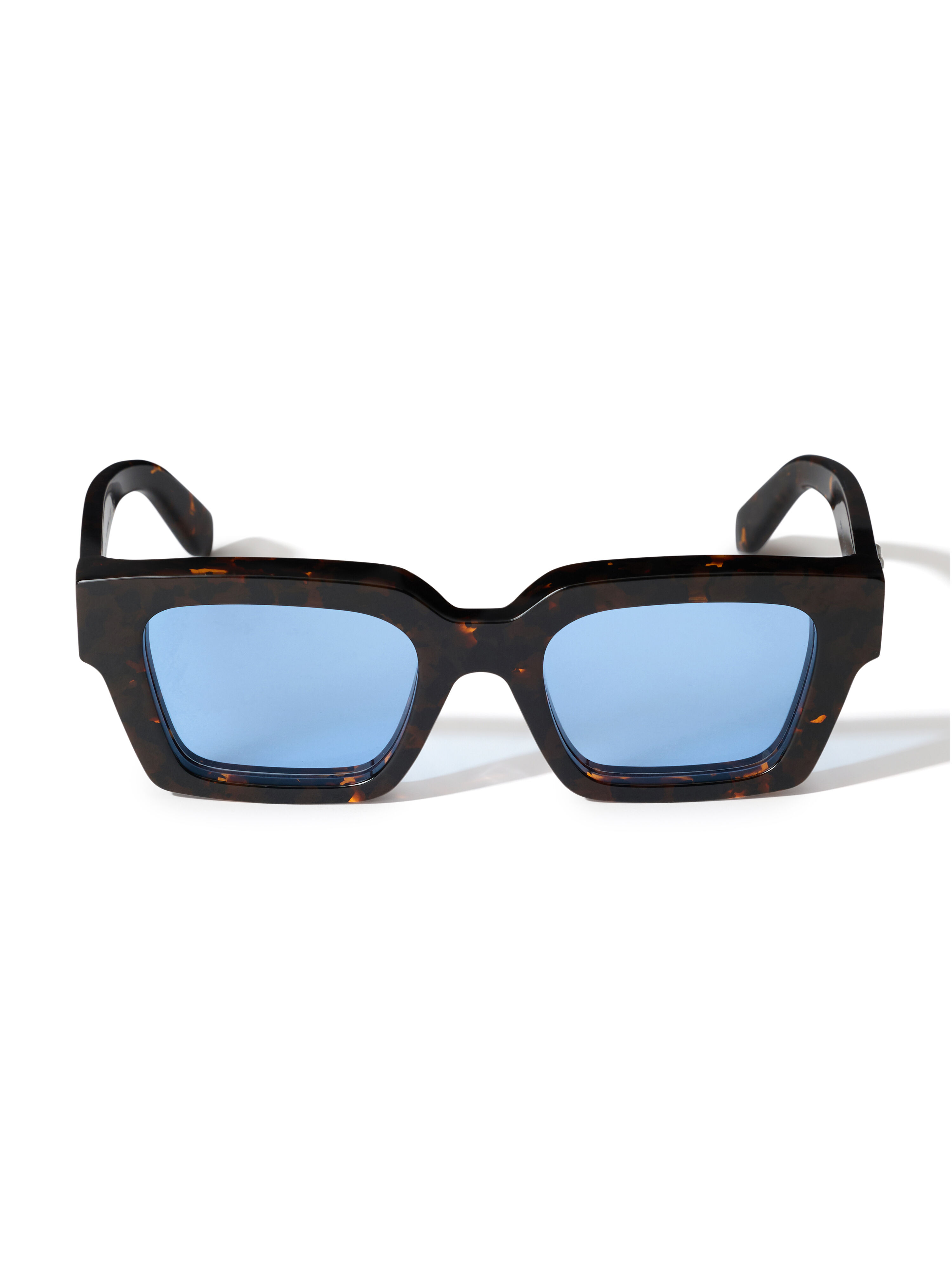 Virgil L Light Blue Lens Sunglasses OFF WHITE Virgil L Light Blue Lens Sunglasses SHINY DARK HAVANA OW1022250753