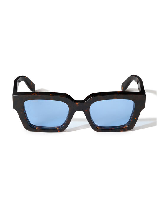 Virgil L Light Blue Lens Sunglasses OFF WHITE Virgil L Light Blue Lens Sunglasses SHINY DARK HAVANA OW1022250753