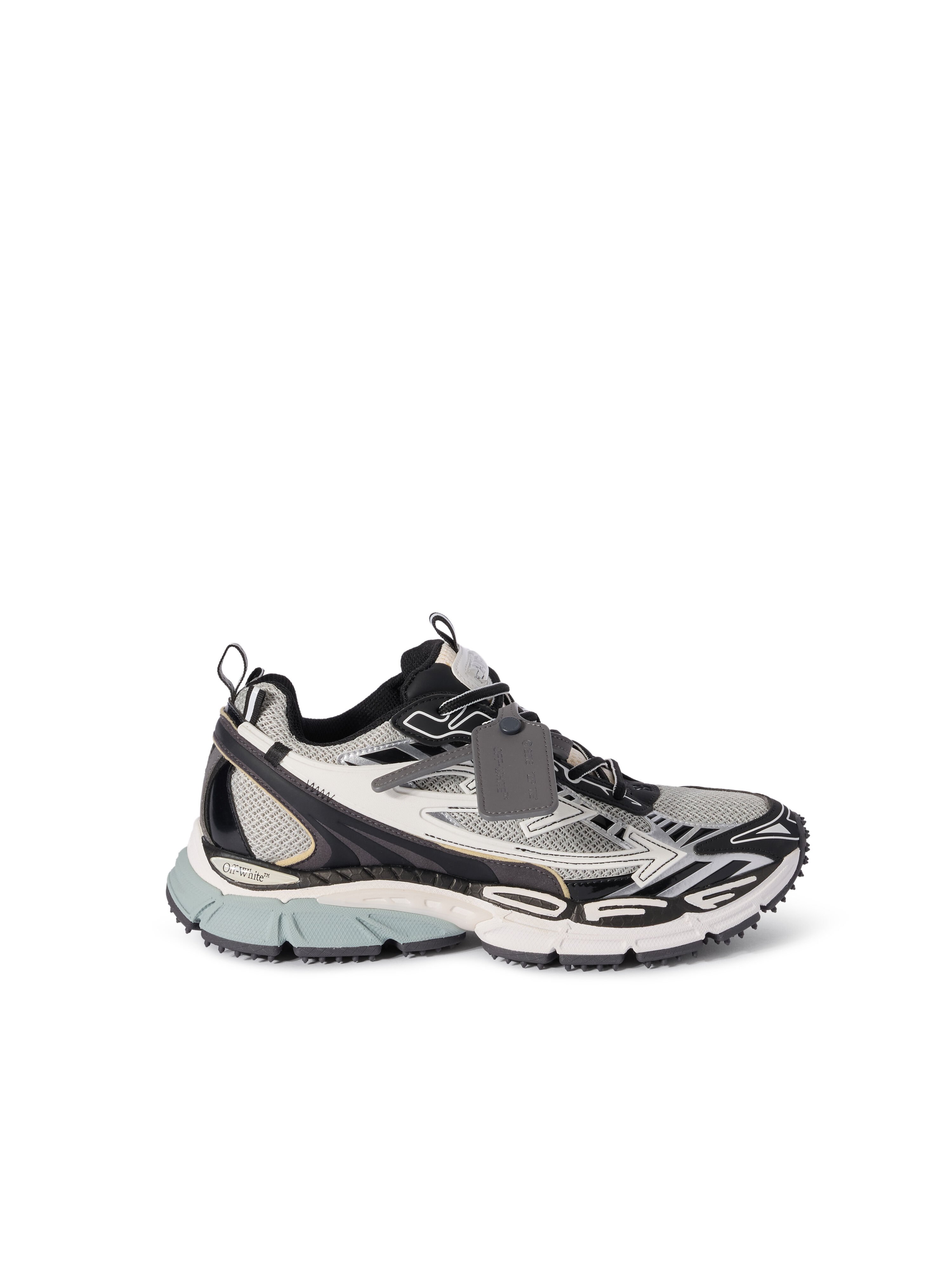 OFF WHITE Be Right Back Sneakers LIGHT GREY - BLACK OMIA295C99FAB001
