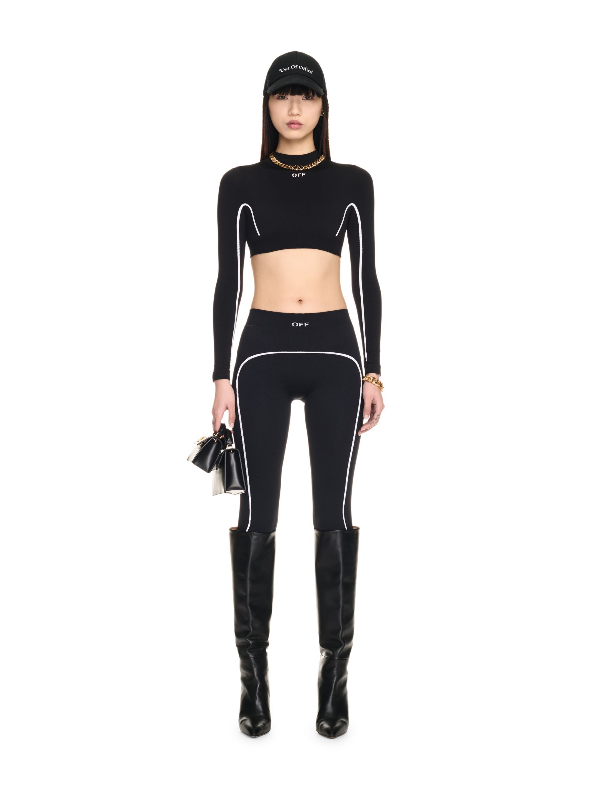 OFF WHITE Zweifarbige Halskette Mit Pfeil-Anhänger SCHWARZ OWVB046C99KNI002