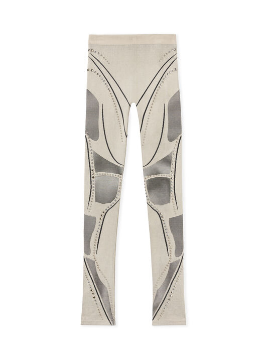 OFF WHITE Studs Seaml Race Pants SAND - BLACK OWVG03CW25KNI001