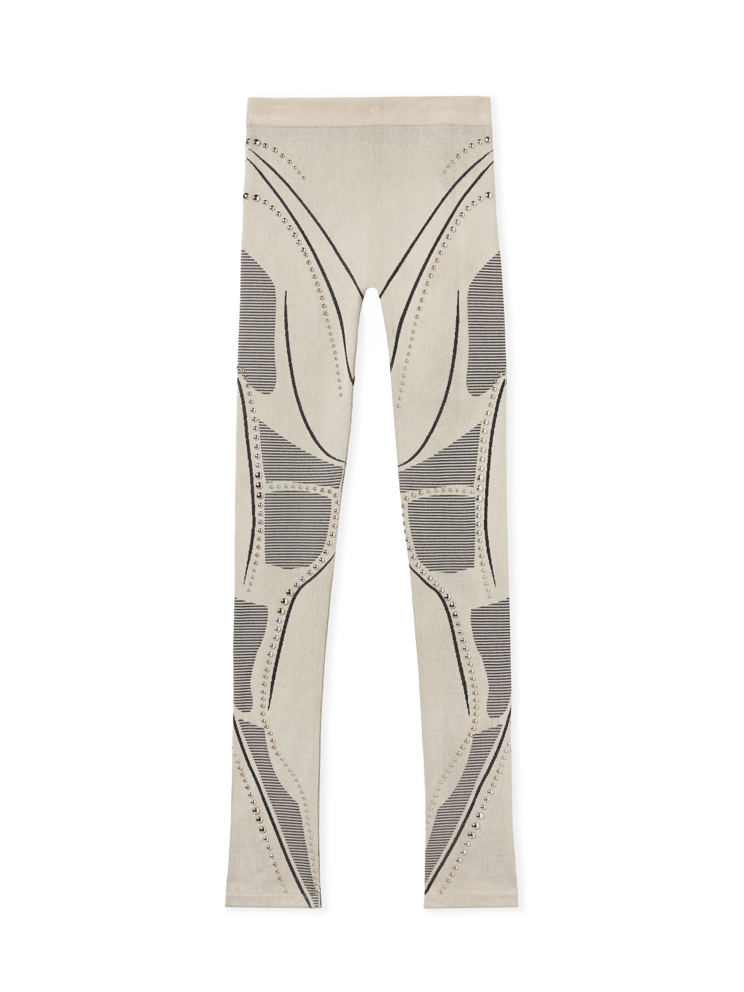 OFF WHITE Studs Seaml Race Pants SAND - BLACK OWVG03CW25KNI001