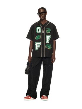 OFF WHITE Black Nylon Carpenter Pants NEUTRALS OMCP003S25FAB002