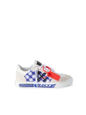 OFF WHITE Vulcanized Low Sneakers WHITE/NEO BLUE OF06006101