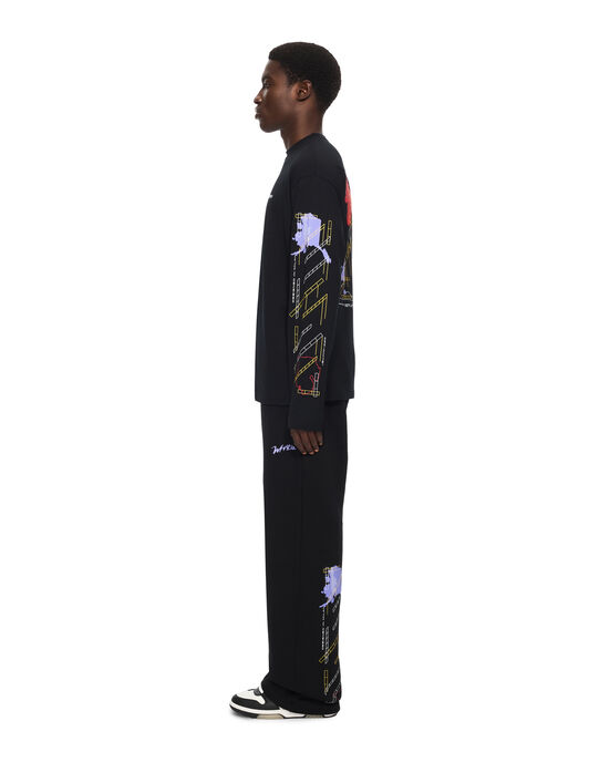 Archigeography Arrow Skate Long Sleeve T-Shirt OFF WHITE Archigeography Arrow Skate Long Sleeve T-Shirt BLACK 44MAB09CF26J003