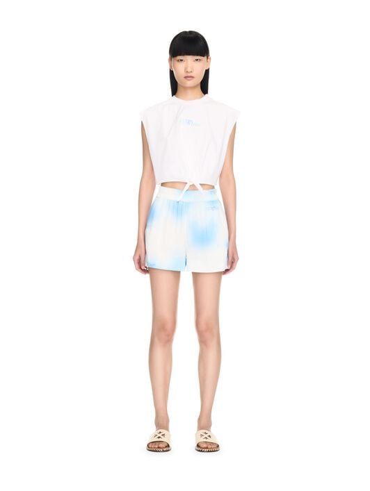 Sx_Arrow Crop Top OFF WHITE Sx_Arrow Crop Top WHITE OWAD25PT24JER002