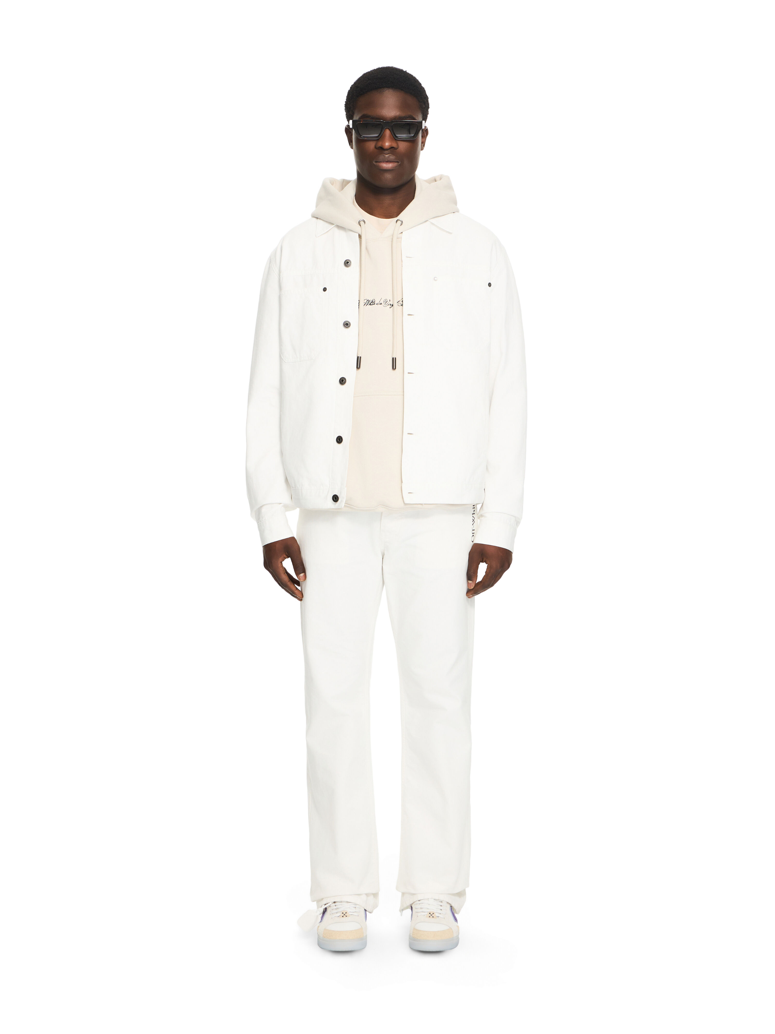 OFF WHITE Half Arrow Skate Jacket WHITE 44XEV01BS26F002