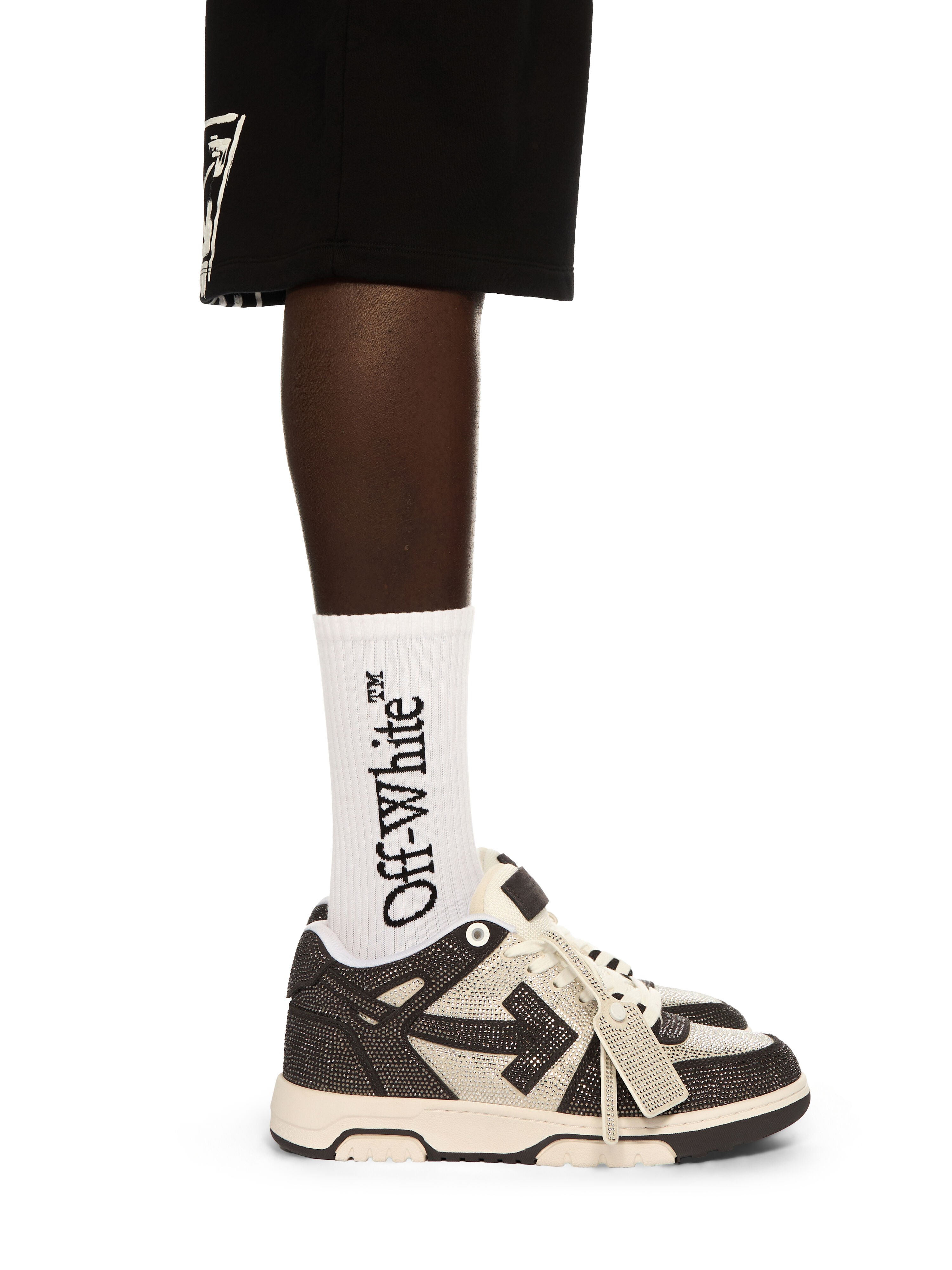 Out Of Office Crystal Sneakers in WHITE - DARK GREY for Men | Off