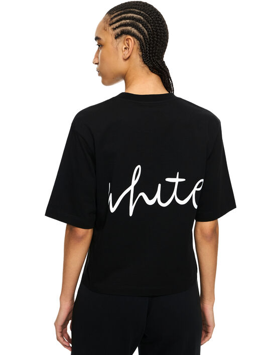 OFF WHITE Shared Logo Boxy T-Shirt Black-White 2AA124S26JER005