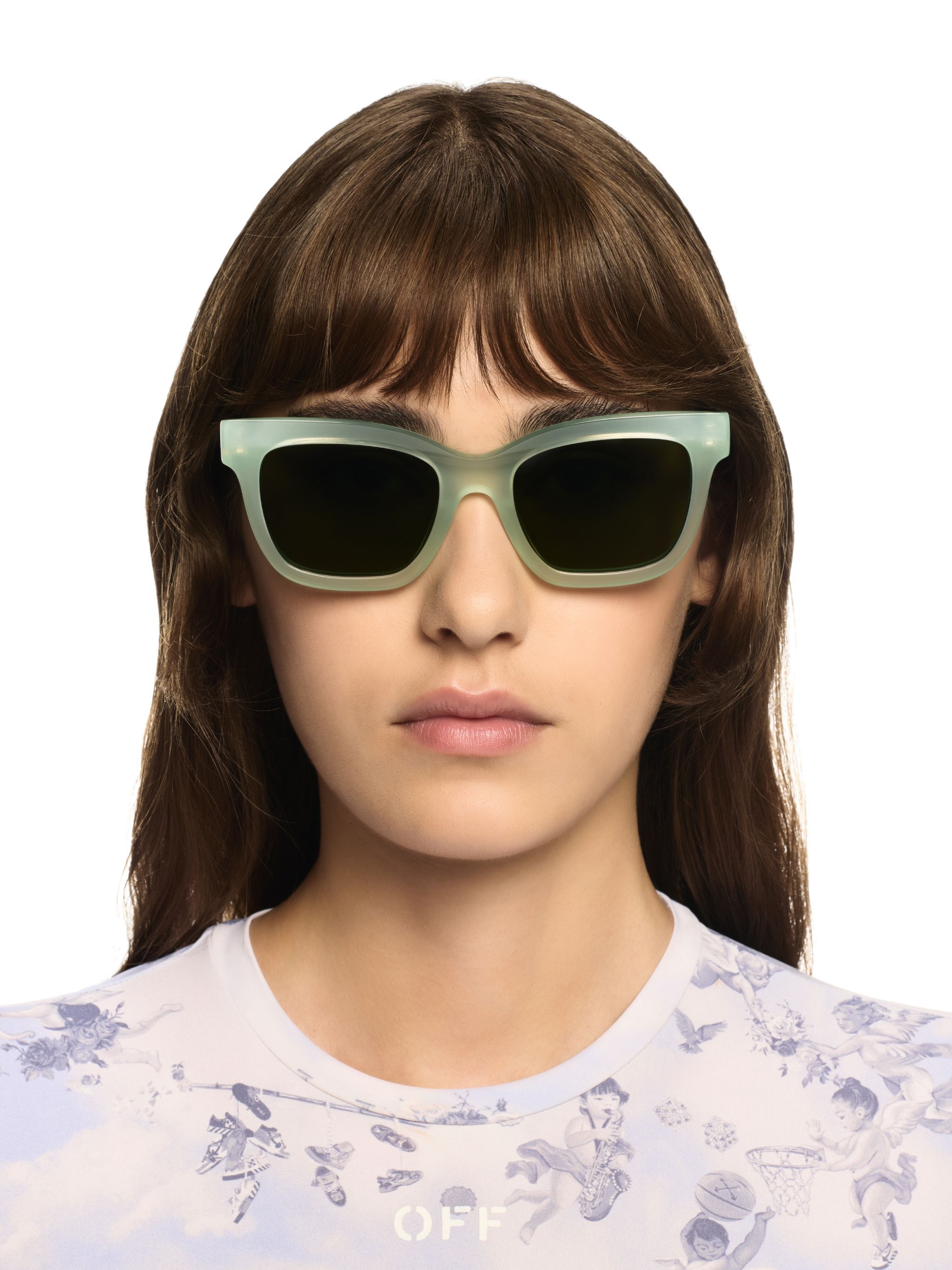OFF WHITE Lincoln Sunglasses GREEN OERI143S25PLA001