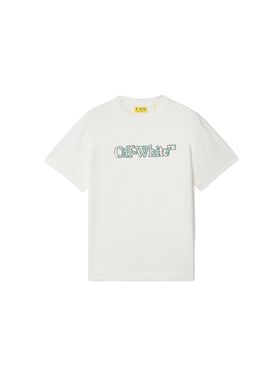 OFF WHITE Big Bookish T-Shirt WEISS OGAA001S25JER001