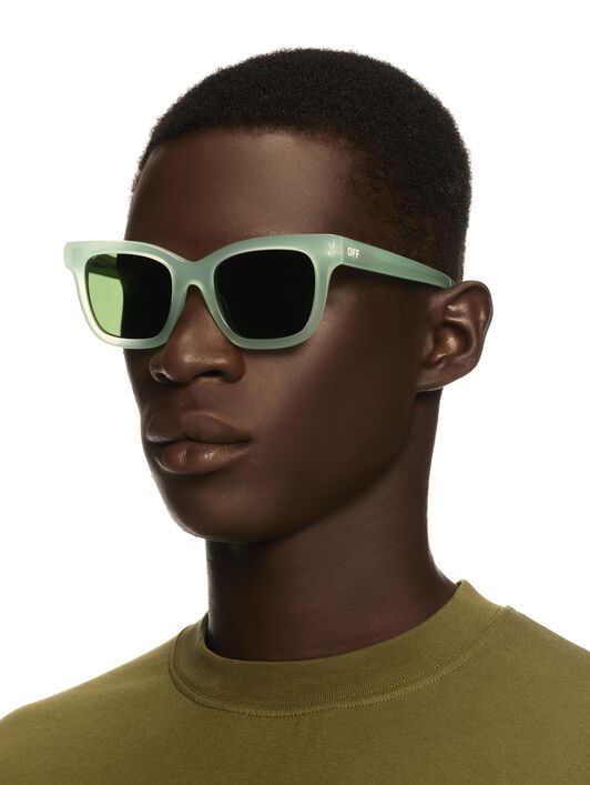 OFF WHITE Lincoln Sunglasses GREEN OERI143S25PLA001
