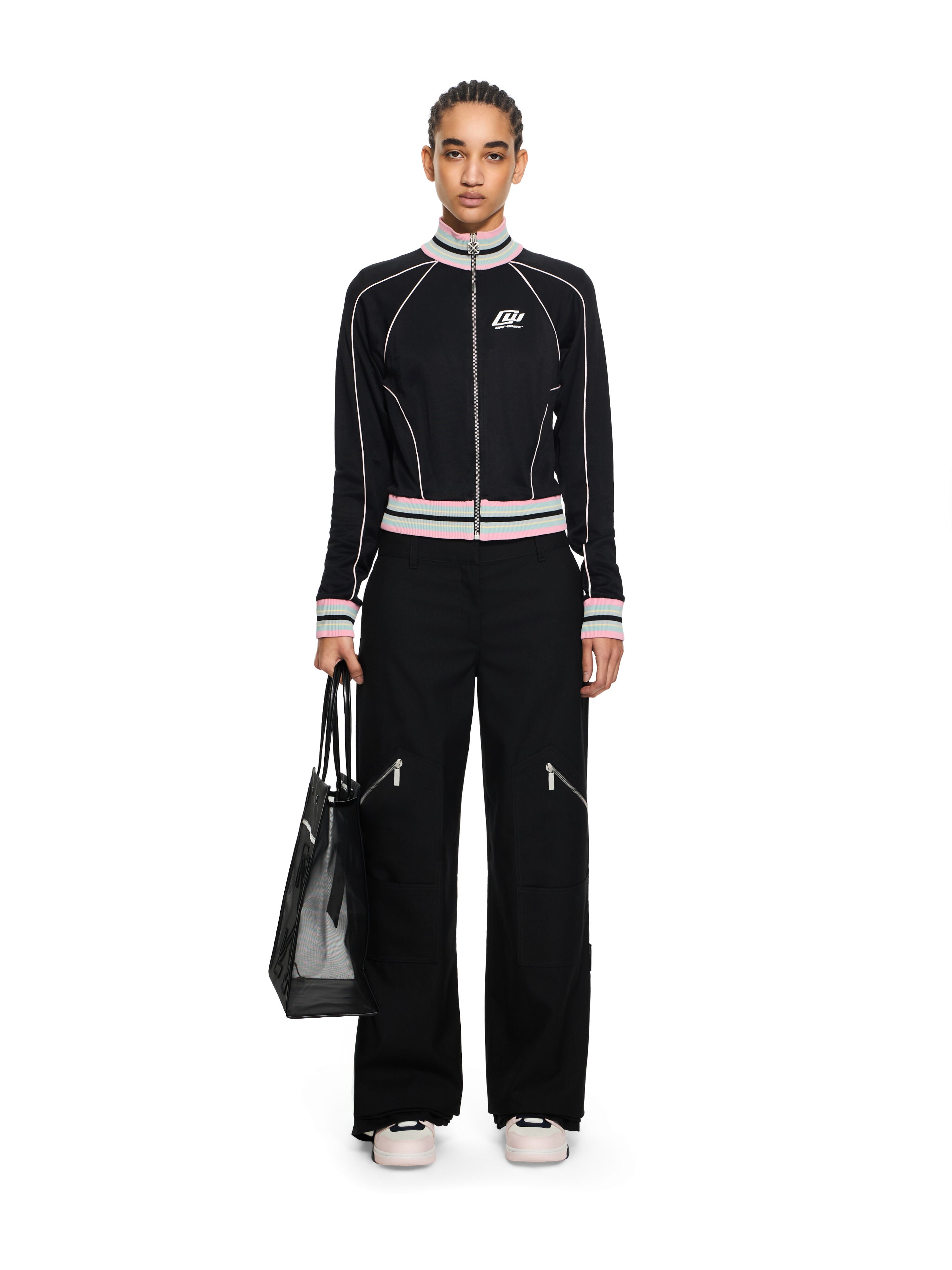 Fluid Track OW Fitted Jacket OFF WHITE Fluid Track OW Fitted Jacket Black-White 2BD00BS26JER001