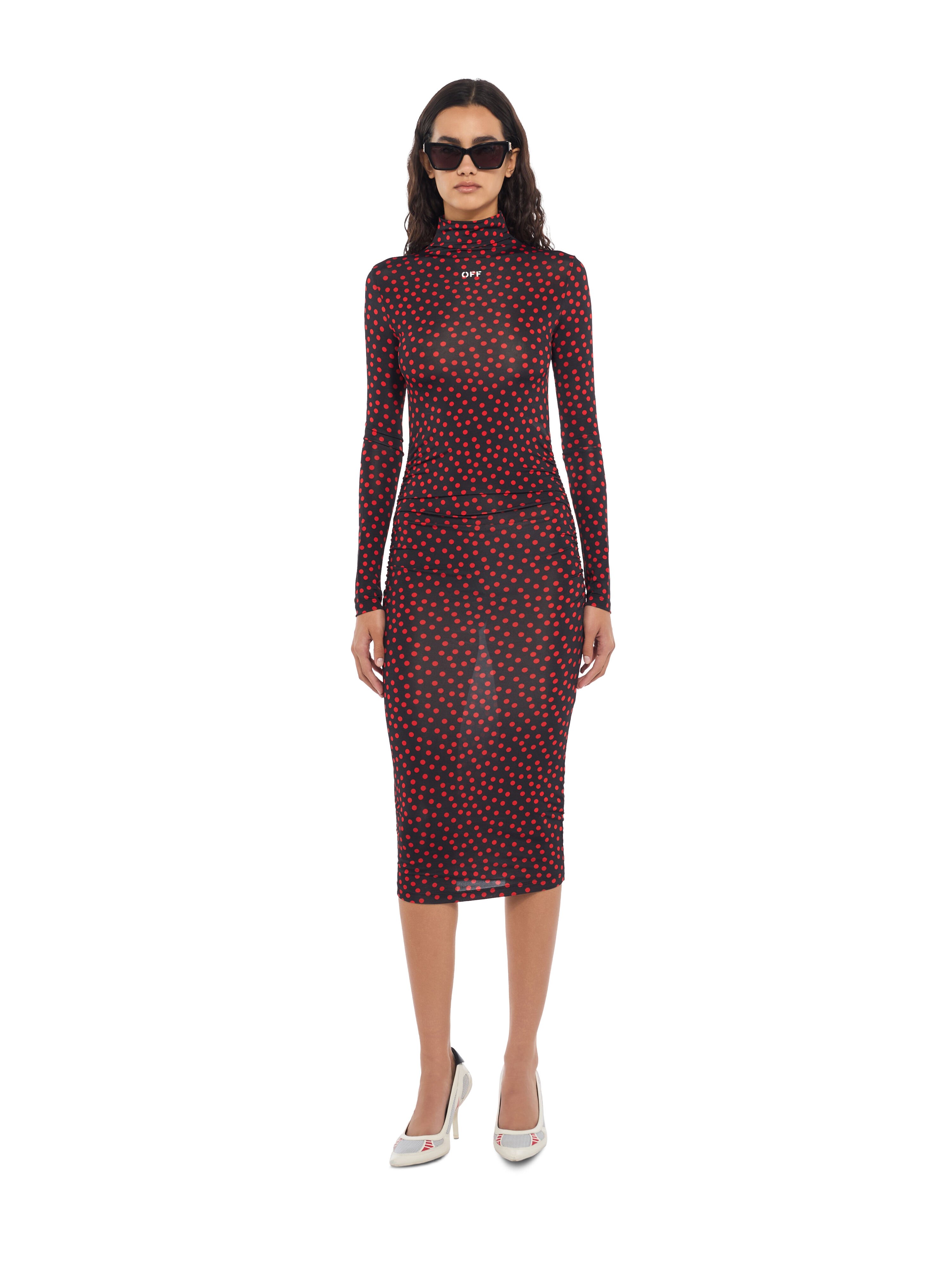 Off Stamp Dot Second Skin Midi Dress OFF WHITE Off Stamp Dot Second Skin Midi Dress Black Rumba Red 2FU00871T