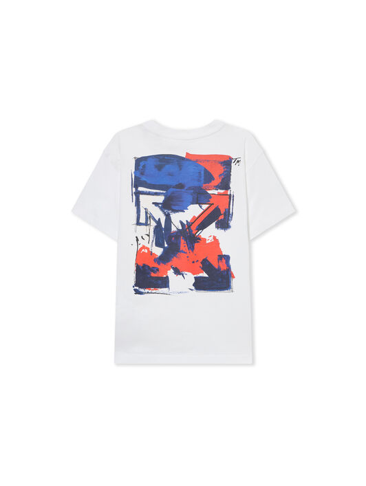 OFF WHITE Arrow Acrylic Tee S/S WHITE 44BAA002S26J008