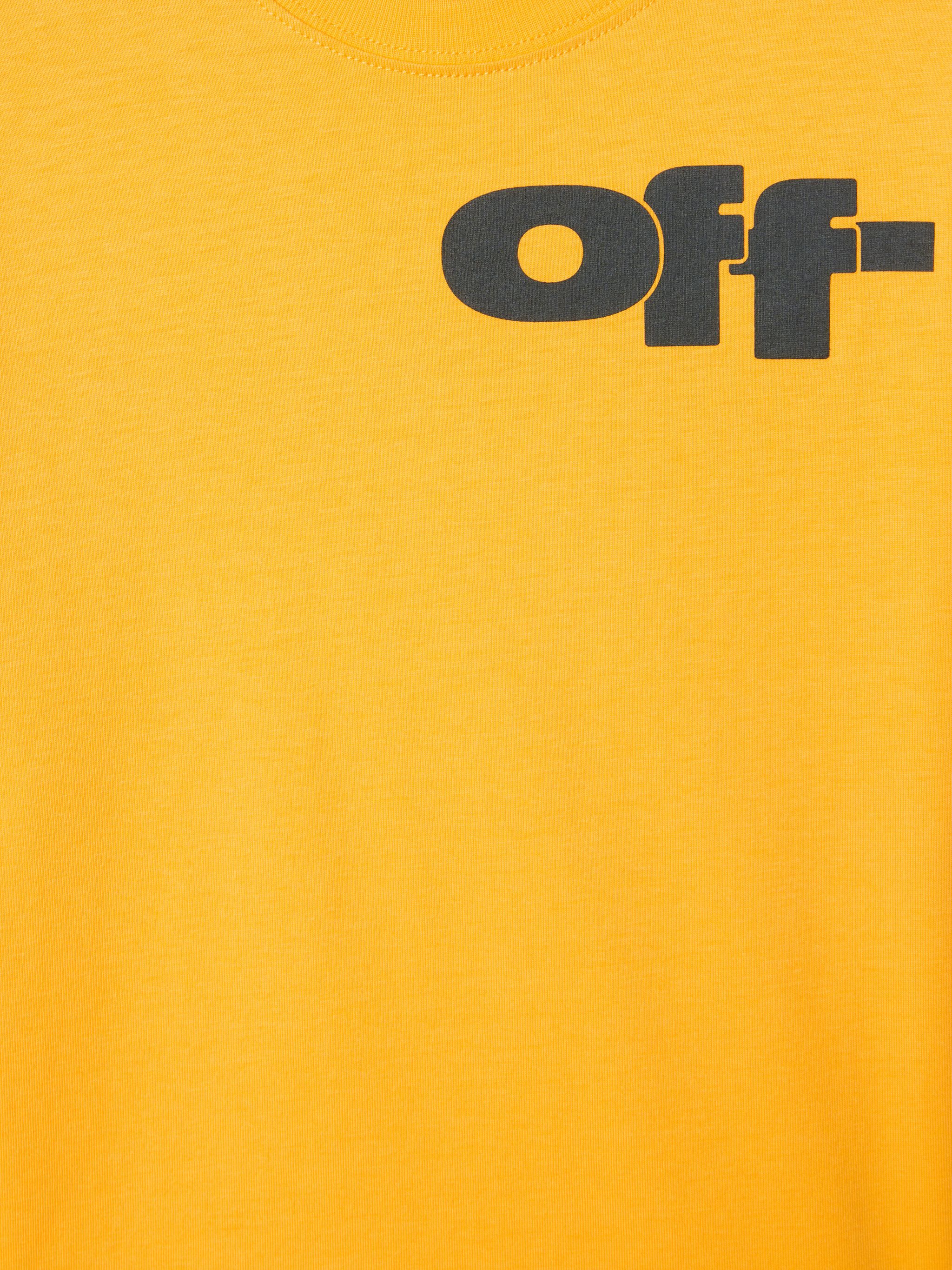 OFF WHITE Off Split T-Shirt GELB OBAA002S25JER002