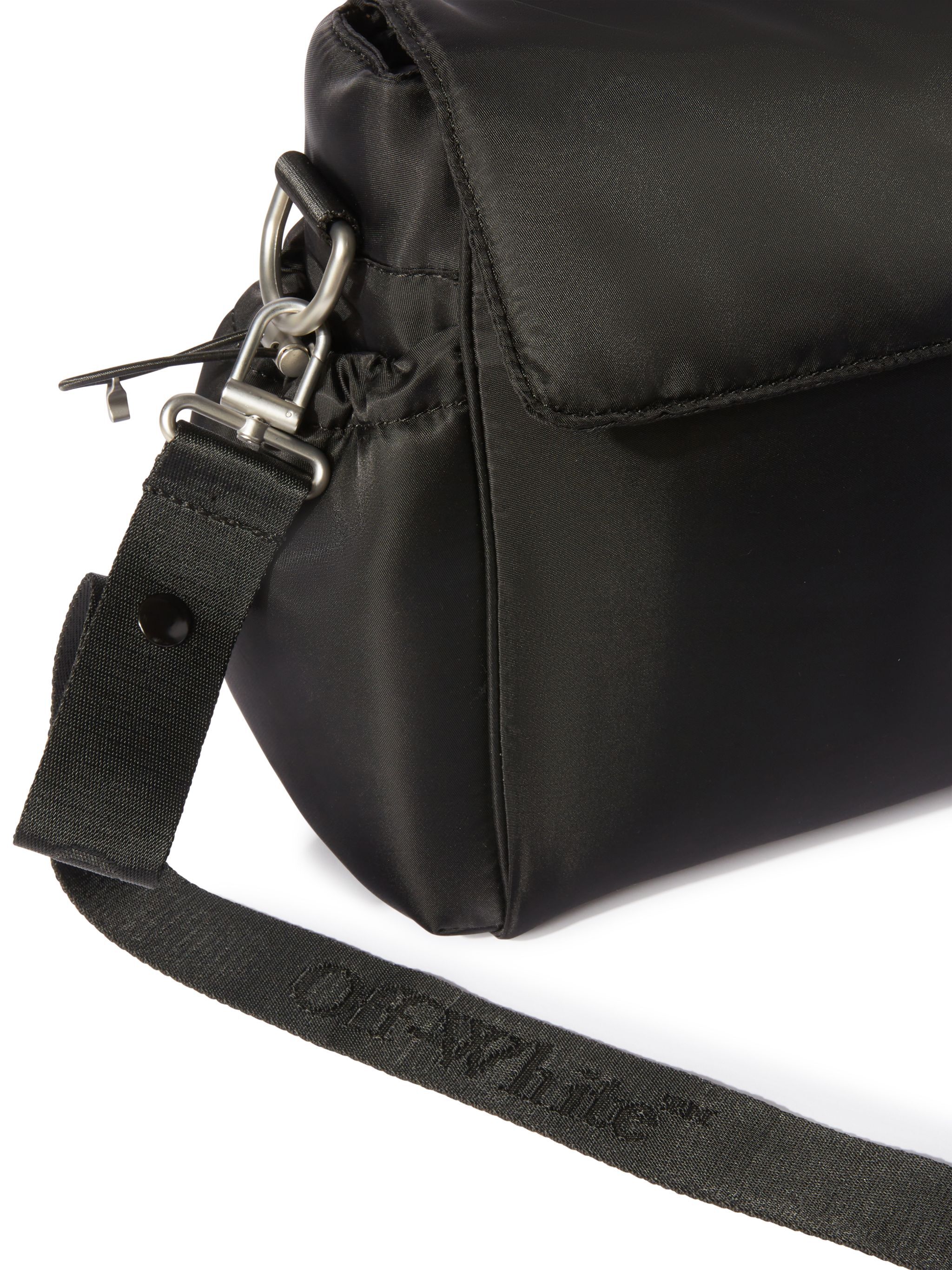 OFF WHITE Jitney Diaper Bag BLACK OBXE001C99FAB001