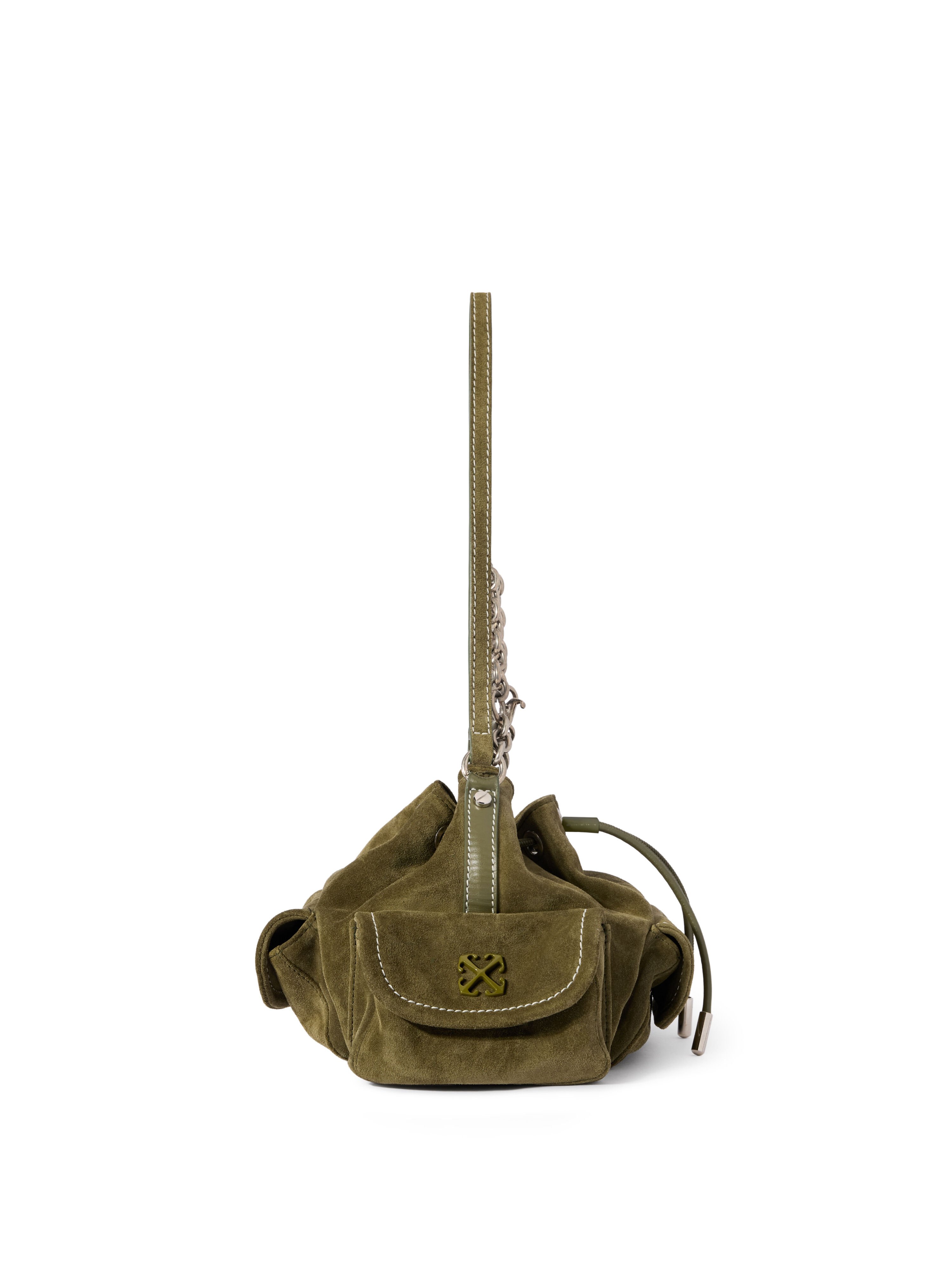 OFF WHITE Dumbo.B Suede Bucket Bag BEECH - NO COLOR OWMY002F25LEA003