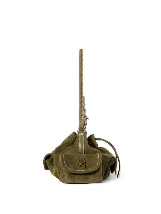 Dumbo.B Suede Bucket Bag OFF WHITE Dumbo.B Suede Bucket Bag BEECH - NO COLOR OWMY002F25LEA003