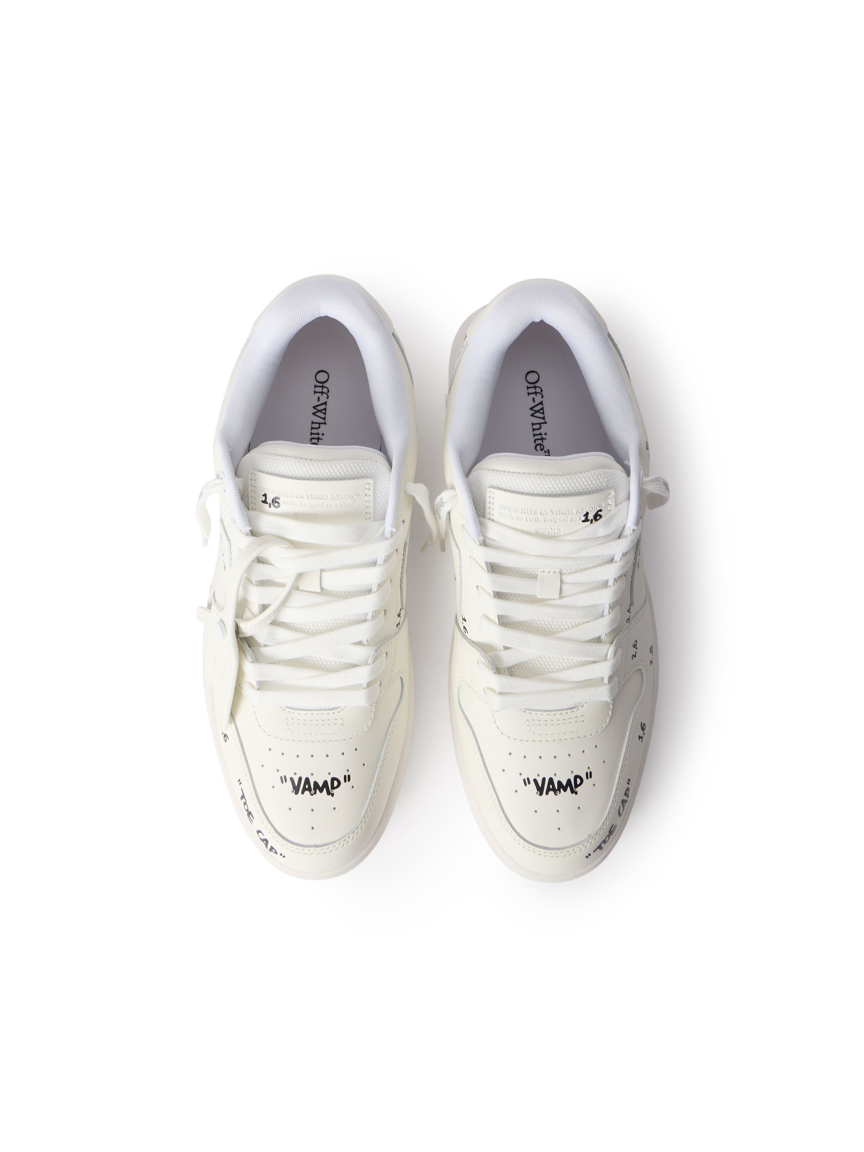 OFF WHITE Out Of Office Sneakers WHITE - BLACK OMIA189F25LEA007