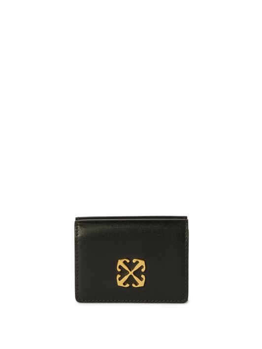 OFF WHITE Jitney Mini Compact Wallet BLACK OWNC060F23LEA001