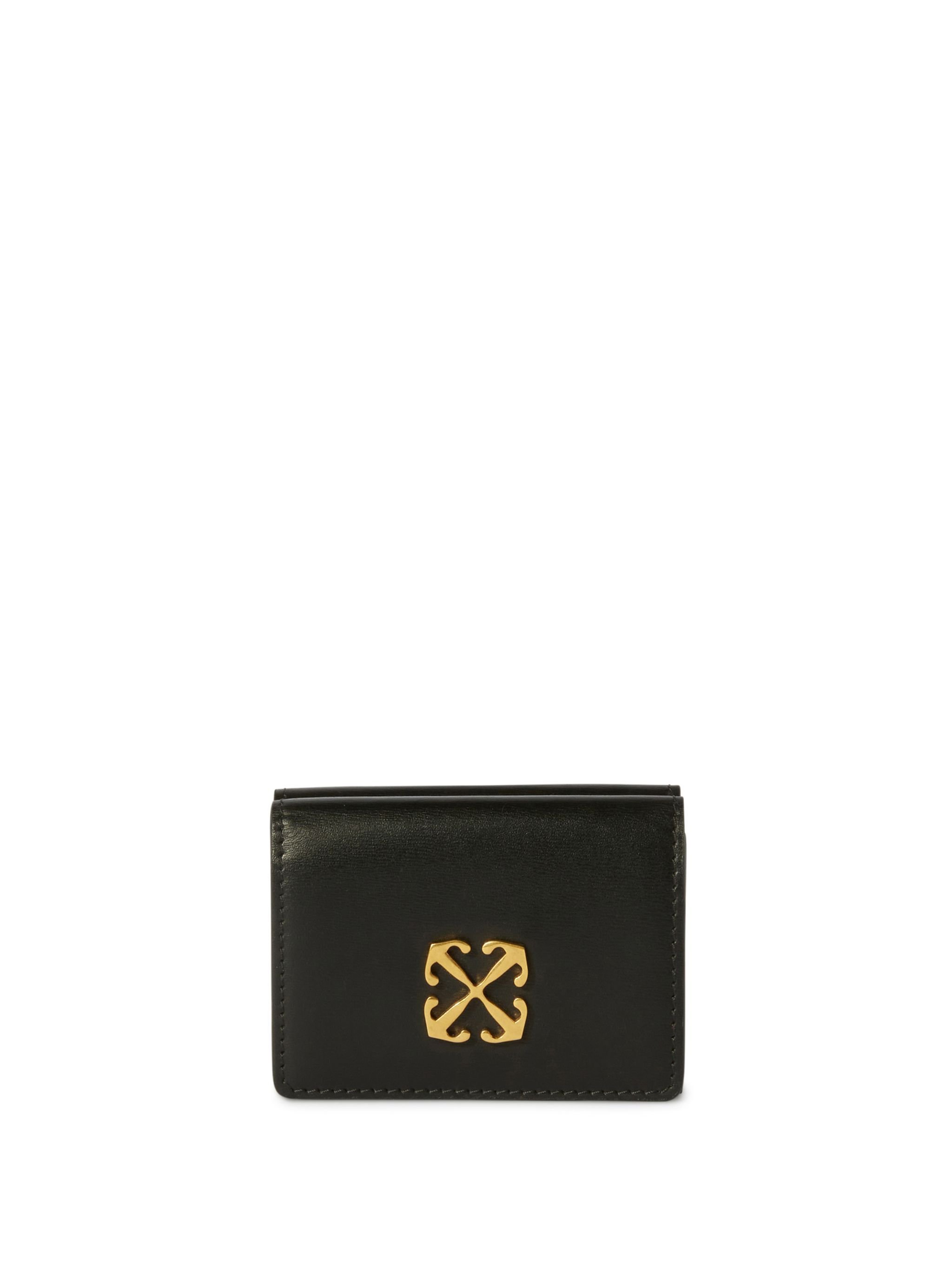 OFF WHITE Jitney Mini Compact Wallet BLACK OWNC060F23LEA001
