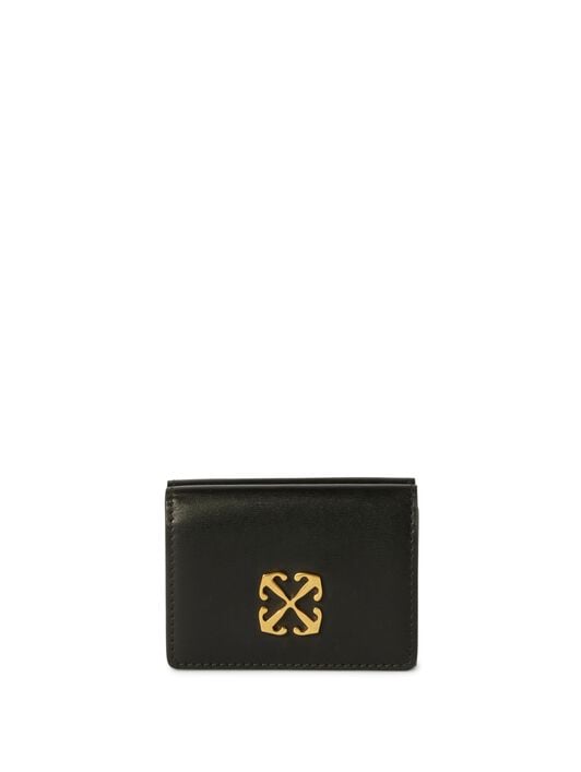 Jitney Kompaktes Mini-Portemonnaie OFF WHITE Jitney Kompaktes Mini-Portemonnaie SCHWARZ OWNC060F23LEA001
