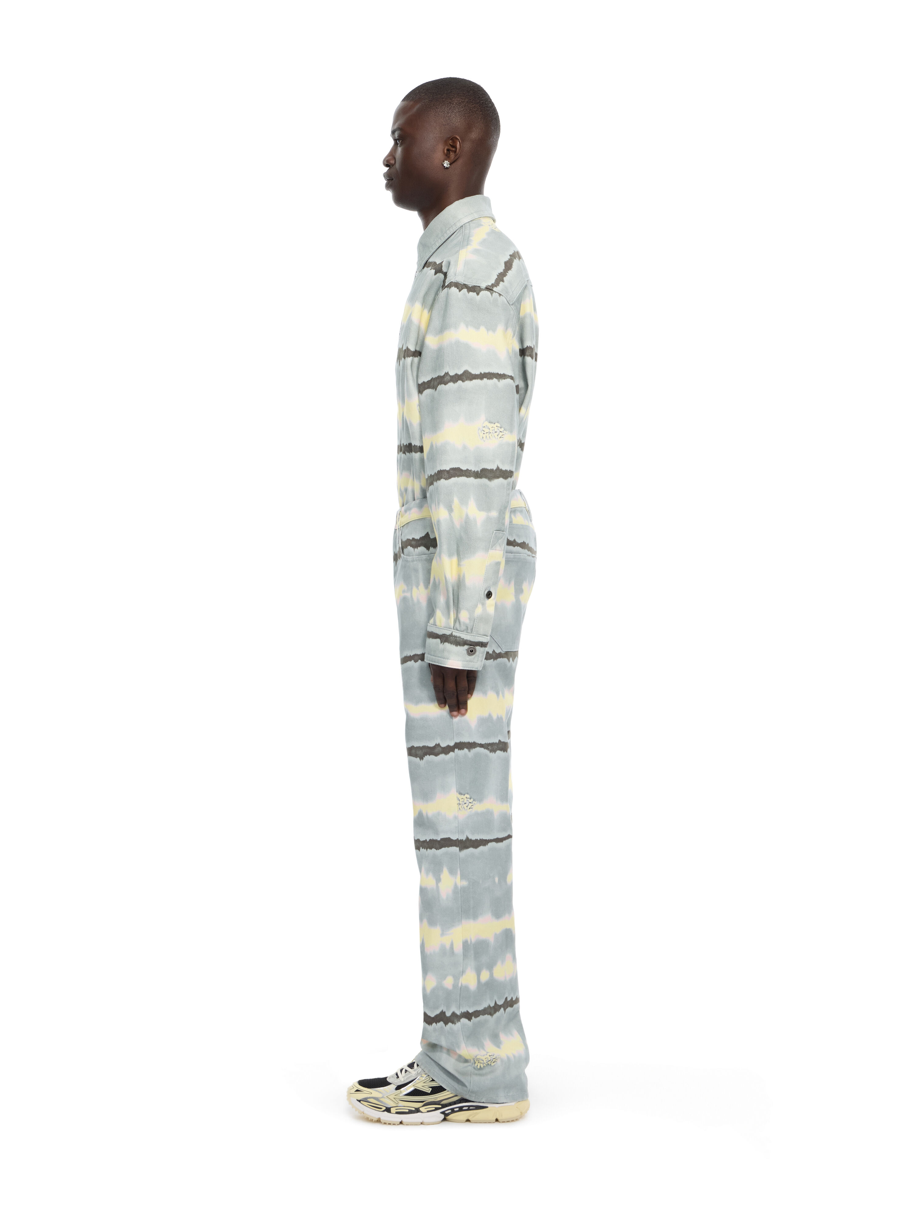 OFF WHITE All-over Tie-dye Overshirt BLUE GREY 44MES01FZ26F001