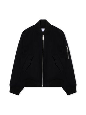 OFF WHITE Quote Ws Bomber Jkt BLACK - DARK GREY OWEH031F25FAB001