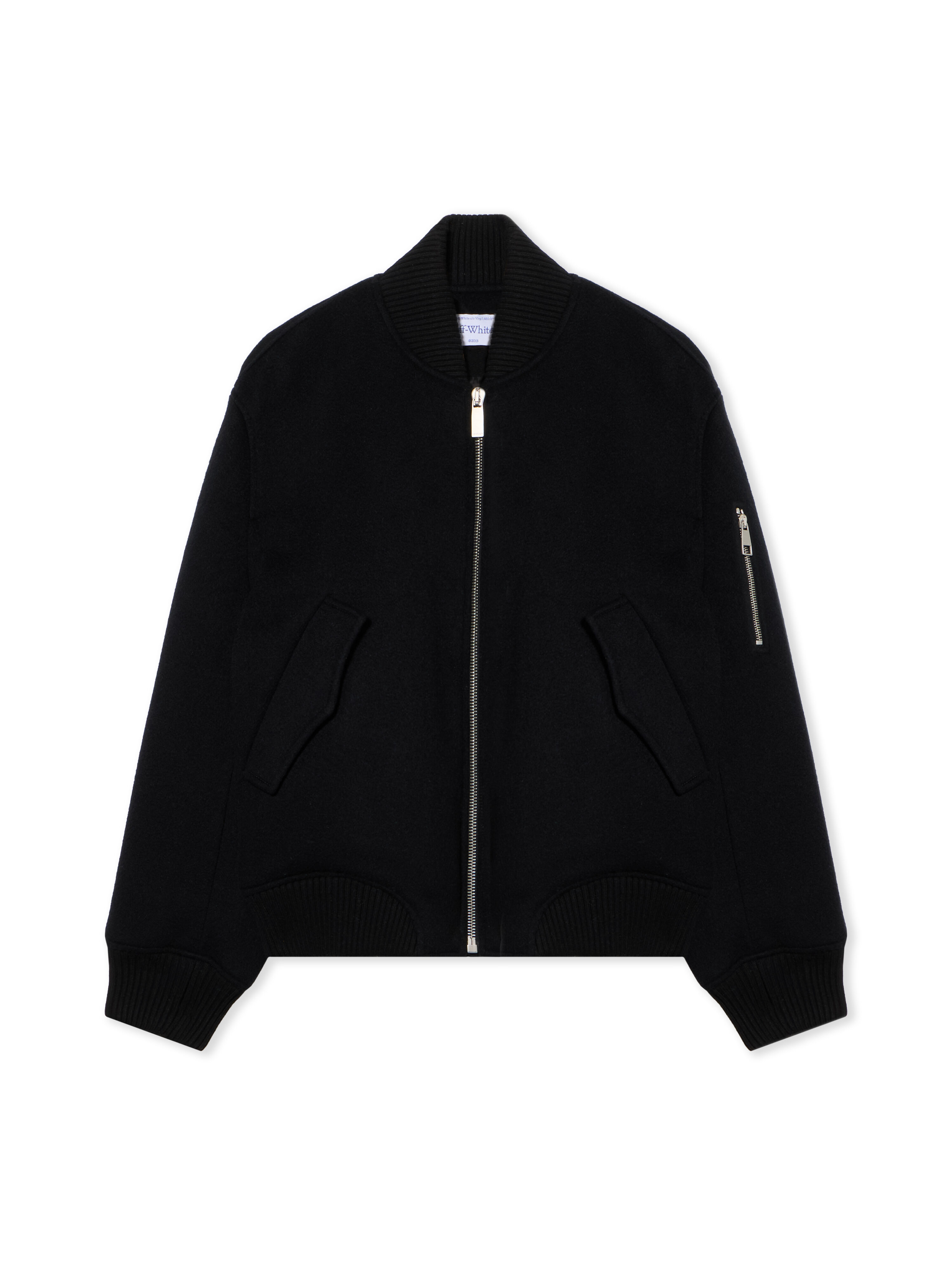 OFF WHITE Quote Ws Bomber Jkt BLACK - DARK GREY OWEH031F25FAB001