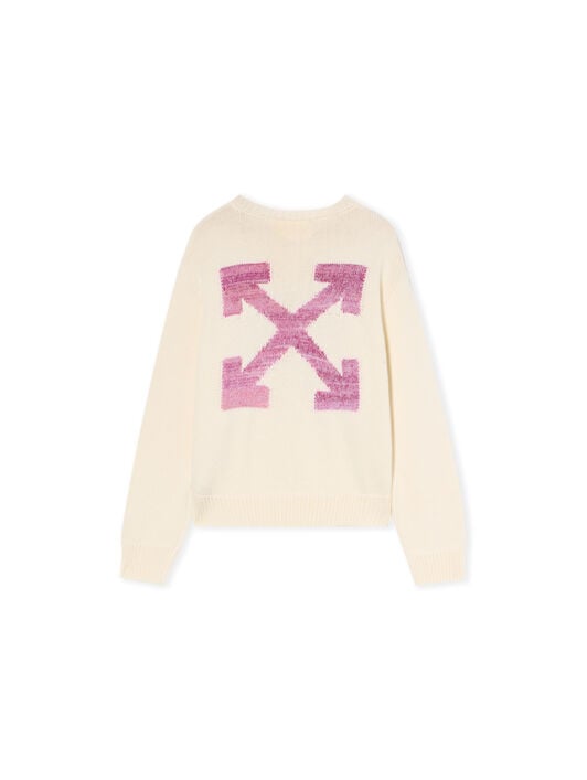 Arrow Logo Sweater OFF WHITE Arrow Logo Sweater OFF WHITE - SOFT PINK OGHE002F25KNI004