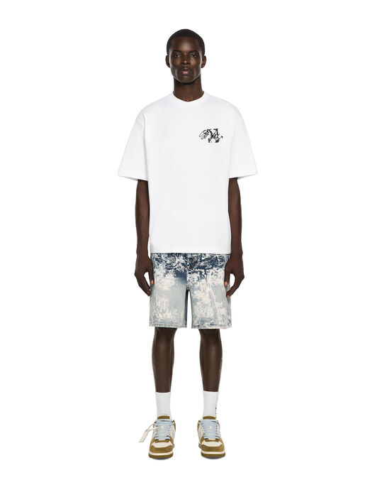 OFF WHITE Stroke 2 Arrow Skate T-Shirt WHITE 44MAA120F26J00J