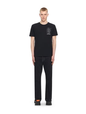 OFF WHITE Outline Double Arrow Slim T-shirt BLACK 44MAA027S26J003
