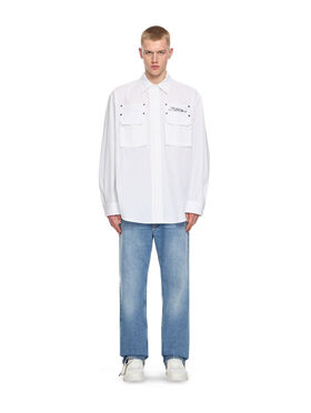 OFF WHITE Type Arrow Poplin Overshirt WHITE 44XGE04VS26F001