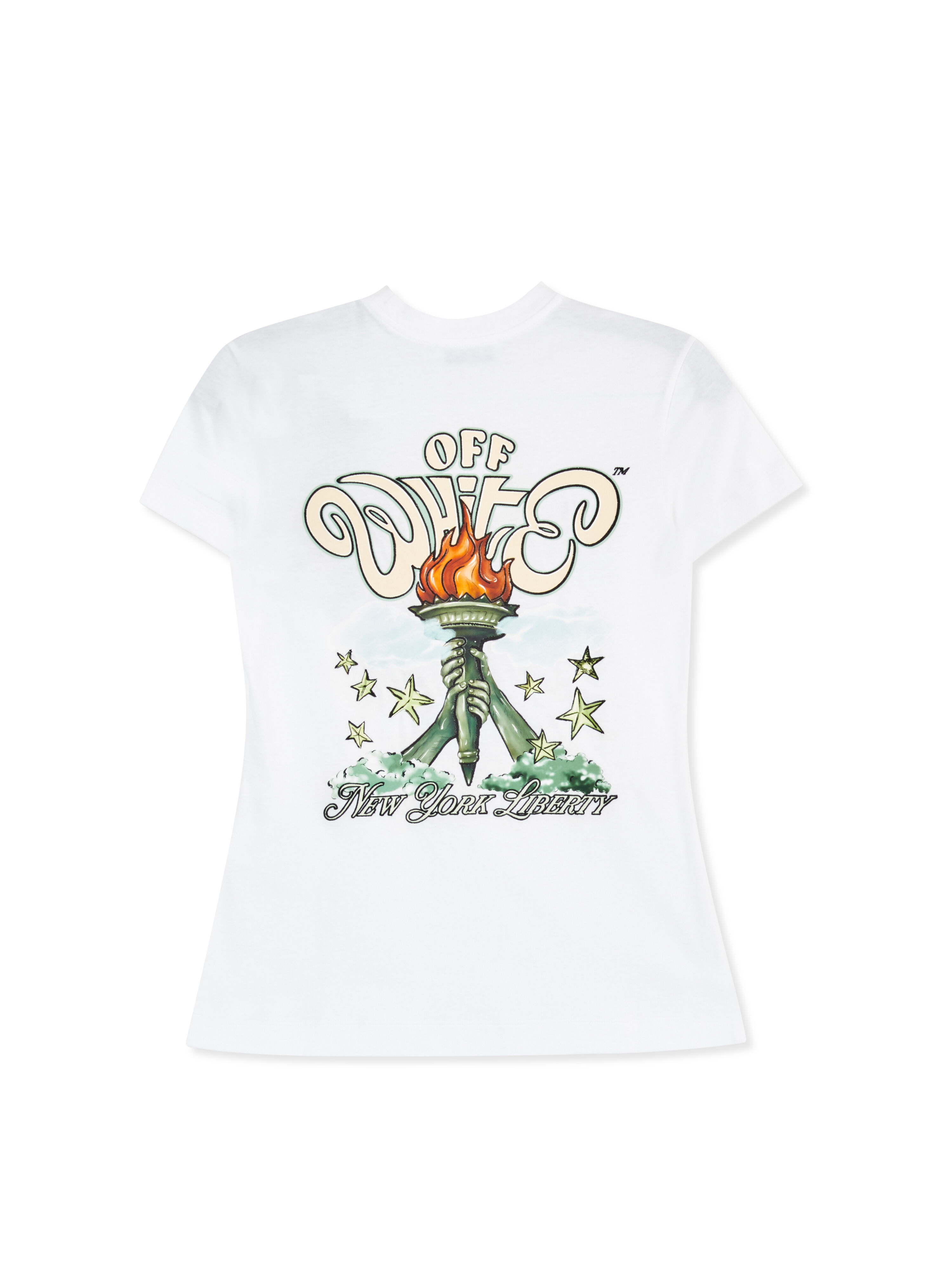 OFF WHITE OW x New York Liberty T-Shirt WHITE 29A00377TJER