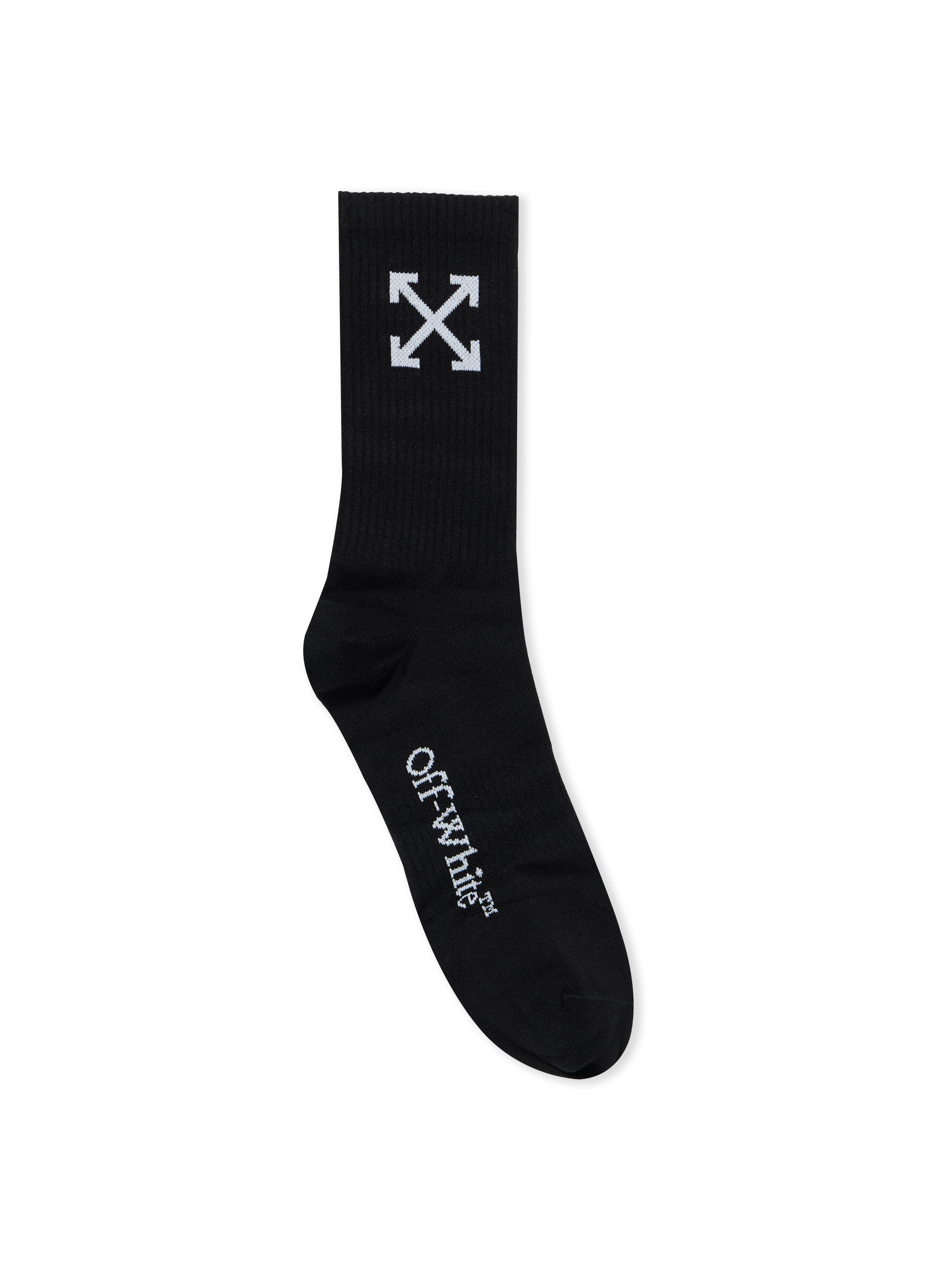 OFF WHITE ARROW MID CALF SOCKS  OMRA080C99KNI002