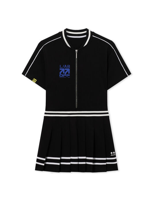 LAB L/AB Pleated Tennis Dress Black Night LABF2639U00053T