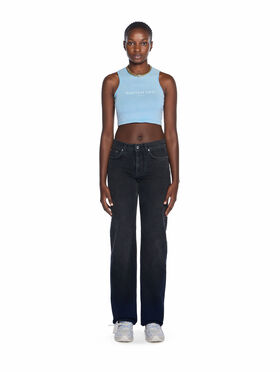 OFF WHITE Switch Off Cotton Top LIGHT BLUE - WHITE OWAD25MT25JER001