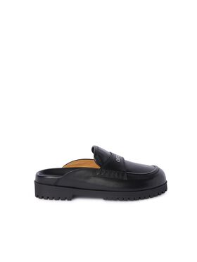 OFF WHITE Mocassini Slip-On Neri In Pelle NERO OWIJ04GC99LEA001