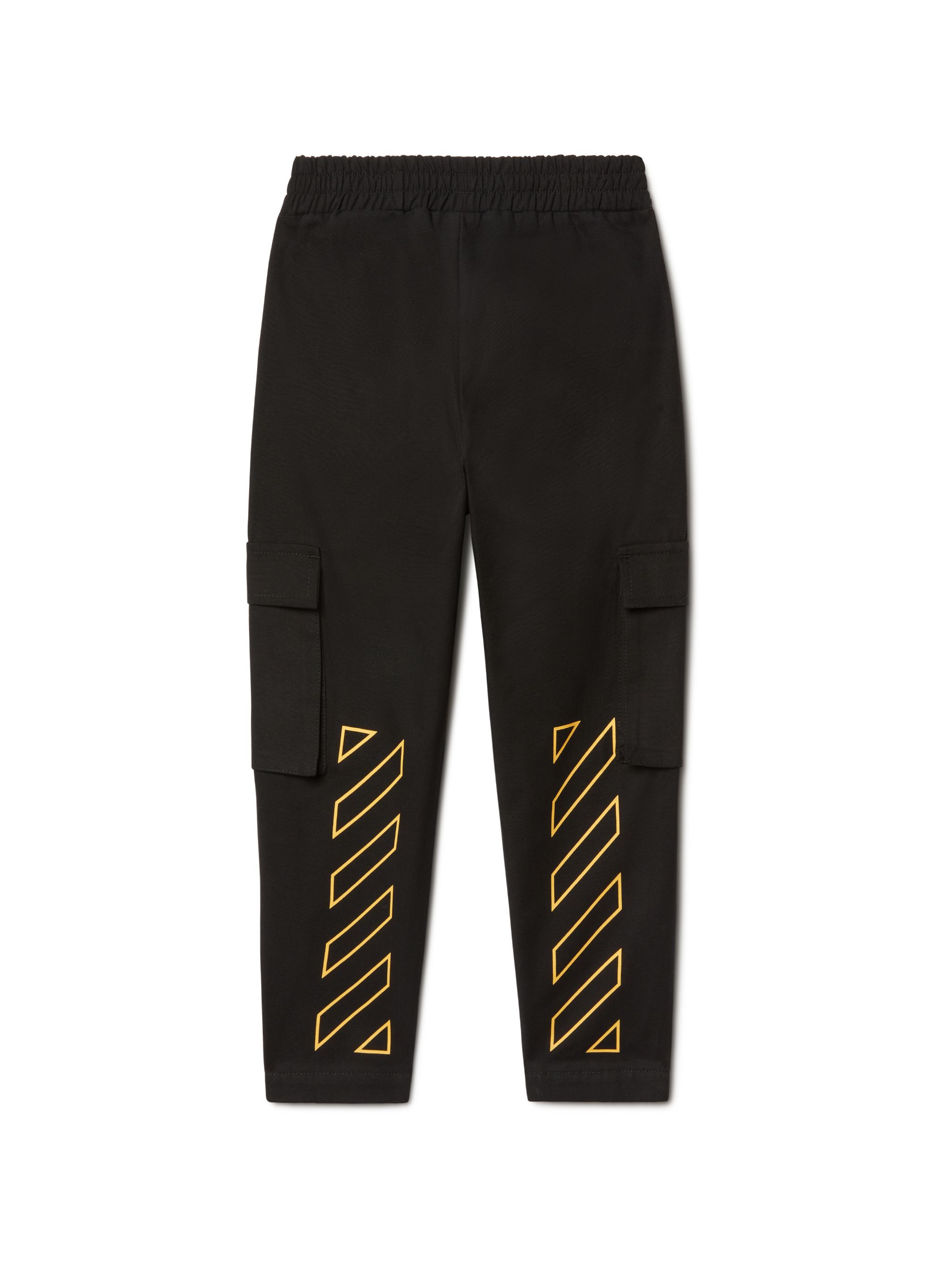 OFF WHITE Diagonal Bookish Cargo Pants BLACK OBCF007S25FAB001