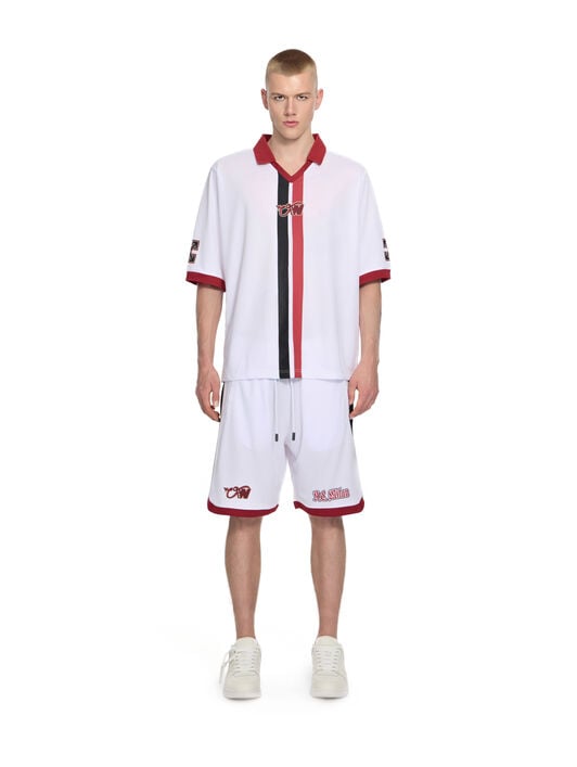 Off-White™ c/o AC Milan Arrow Tech Shorts OFF WHITE Off-White™ c/o AC Milan Arrow Tech Shorts WHITE RED 44MCI01EG25F001